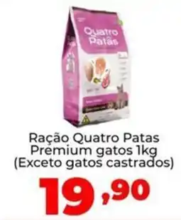 Super Nicolini Ração Quatro Patas Prémium gatos oferta