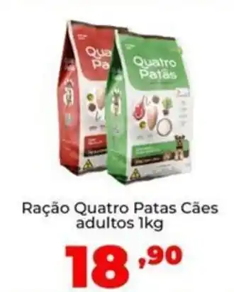 Super Nicolini Ração Quatro Patas Cães adultos oferta