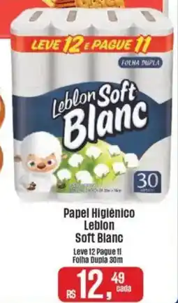 Supermercados Mateus Papel Higiênico Leblon Soft Blanc oferta