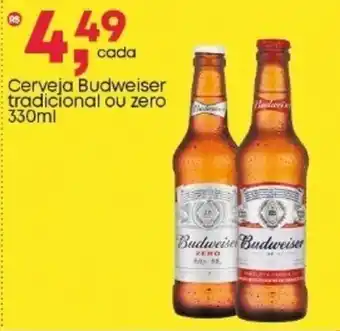 Frangolândia Cerveja Budweiser tradicional ou zero oferta