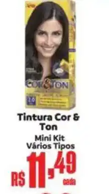 Supermercados Mateus Tintura Cor & Ton Mini Kit Vários Tipos oferta