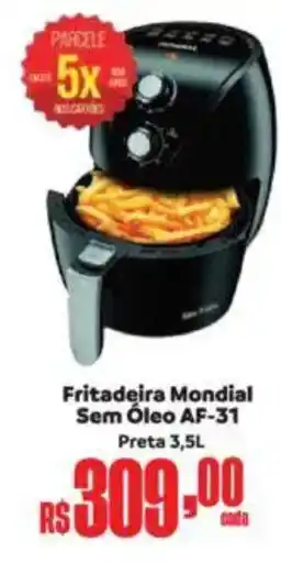 Supermercados Mateus Fritadeira Mondial Sem Óleo AF-31 Preta oferta