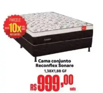 Supermercados Mateus Cama conjunto Reconflex Sonare oferta