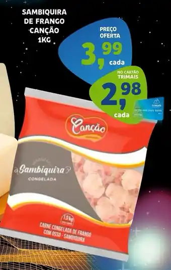 Bergamais Supermercados Sambiquira de frango canção oferta