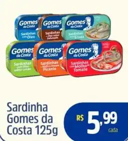 Quartetto Supermercados Sardinha Gomes da Costa oferta