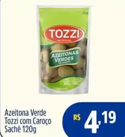 Quartetto Supermercados Azeitona Verde Tozzi com Caroço Sachê oferta