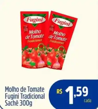 Quartetto Supermercados Molho de Tomate Fugini Tradicional Sachê oferta