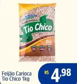 Quartetto Supermercados Feijão Carioca cada Tio Chico oferta