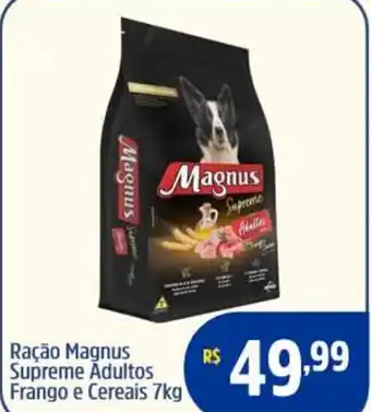 Quartetto Supermercados Ração Magnus Supreme Ādultos Frango e Cereais oferta