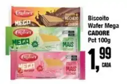 Rede Economia Biscoito Wafer Mega CADORE Pot oferta