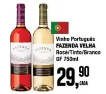 Rede Economia Vinho Português FAZENDA VELHA oferta