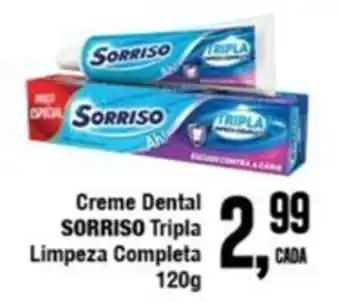 Rede Economia Creme Dental SORRISO Tripla Limpeza Completa oferta