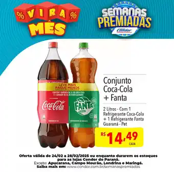 Supermercados Condor Conjunto Coca-Cola + Fanta oferta