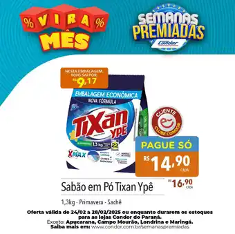 Supermercados Condor Sabão em Pó Tixan Ypê oferta