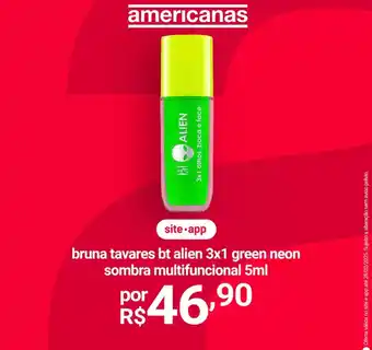 Lojas Americanas Bruna - tavares bt alien green neon sombre multifuncional oferta