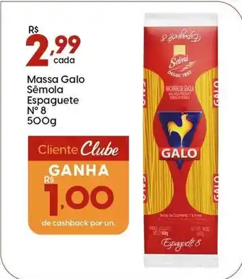 Supper Rissul Galo - massa sêmola espaguete n° 8 oferta