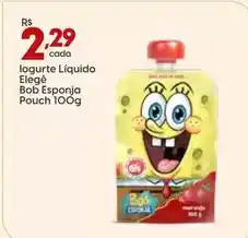 Supper Rissul Elegê - iogurte líquido bob esponja oferta