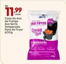 Supper Rissul Ave serra - coxa da asa de frango temperada para air fryer oferta