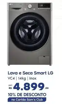 Sam's Club Lg - lava e seca smart oferta