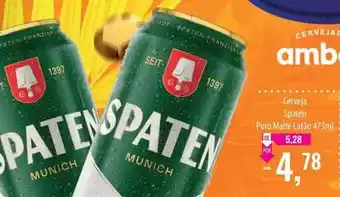 Supermercados BH Spaten - cerveja oferta