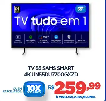 DB Supermercados Tv 55 sams smart 4K UN55DU7700GXZD oferta