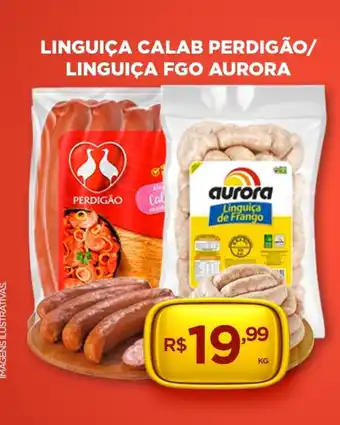 DB Supermercados Linguiça calab perdigão/ linguiça fgo aurora oferta