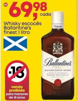 Frangolândia Whisky escocês Ballantine's finest oferta