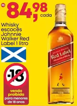 Frangolândia Whisky escocês Johnnie Walker Red Label oferta