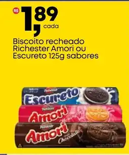 Frangolândia Biscoito recheado Richester Amori ou Escureto sabores oferta