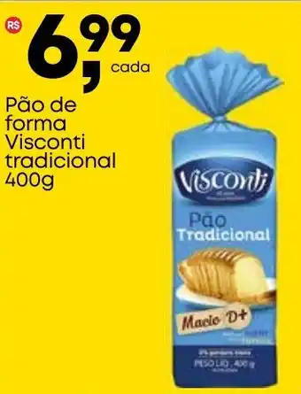 Frangolândia Pão de forma Visconti tradicional oferta