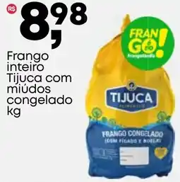 Frangolândia Frango inteiro Tijuca com miúdos congelado oferta