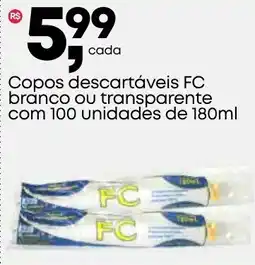 Frangolândia Copos descartáveis FC branco ou transparente oferta