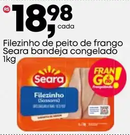 Frangolândia Filezinho de peito de frango Seara bandeja congelado oferta