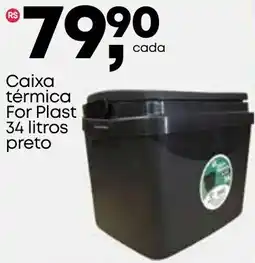 Frangolândia Caixa térmica For Plast preto oferta