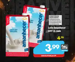 Supermercados Big Compra Leite Amanhecer UHT  cada oferta