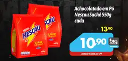 Supermercados Big Compra Achocolatado em Pó Nescau Sachê cada oferta