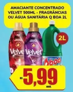 Costa Atacadão Amaciante concentrado velvet - fragrâncias ou água sanitária q boa oferta