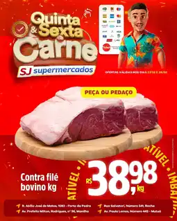 Sj Supermercados Contra filé bovino oferta