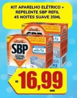 Costa Atacadão Kit aparelho elétrico + repelente sbp refil 45 noites suave oferta