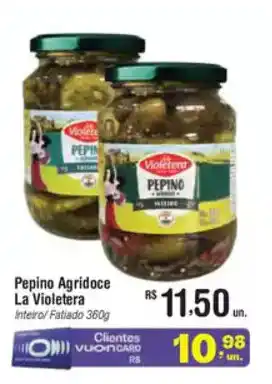 Fort Atacadista Pepino Agridoce La Violetera oferta