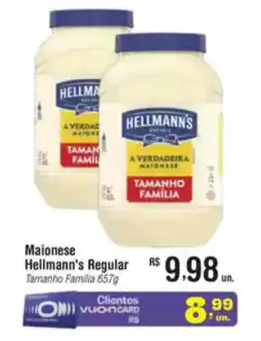 Fort Atacadista Maionese Hellmann's Regular Tamanho Familia oferta