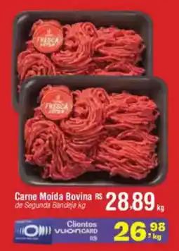 Fort Atacadista Carne Moída Bovina de Segunda Bandeja oferta