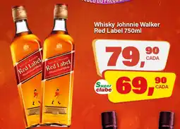 Rede Supermarket Whisky Johnnie Walker Red Label oferta