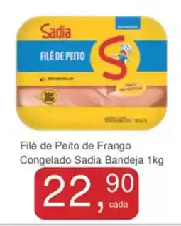 Mineirão Atacarejo Filé de Peito de Frango Congelado Sadia Bandeja oferta