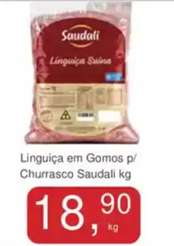 Mineirão Atacarejo Linguiça em Gomos p/ Churrasco Saudali oferta