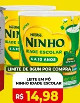 Vivendas Supermercados Leite em pó ninho idade escolar oferta