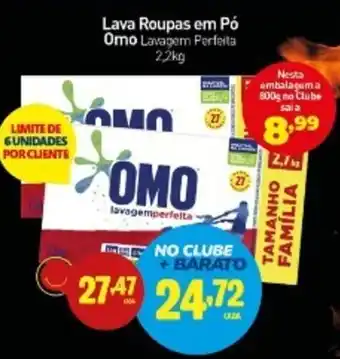 Rede Bom Lugar Lava Roupas em Pó Omo Lavagem Perfeita oferta