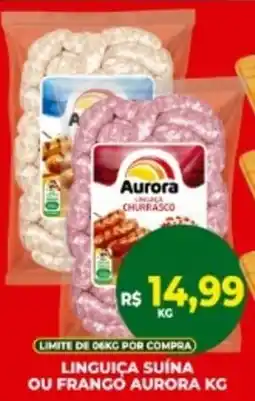 Vivendas Supermercados Linguiça suína ou frango aurora oferta