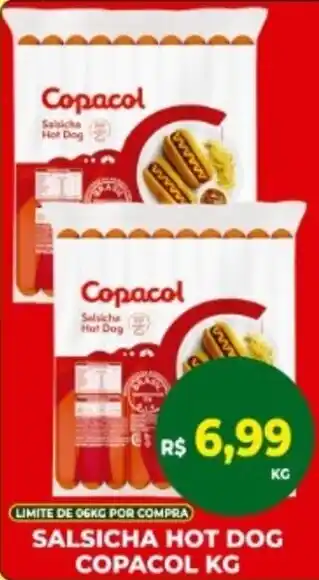 Vivendas Supermercados Salsicha hot dog copacol oferta