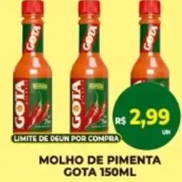 Vivendas Supermercados Molho de pimenta gota oferta